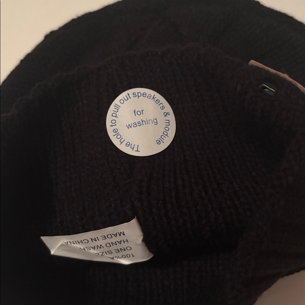 Xikezan | Black Knit Bluetooth Speaker Beanie Cap | Exercise Sports Outdoors NWT - Picture 10 of 15